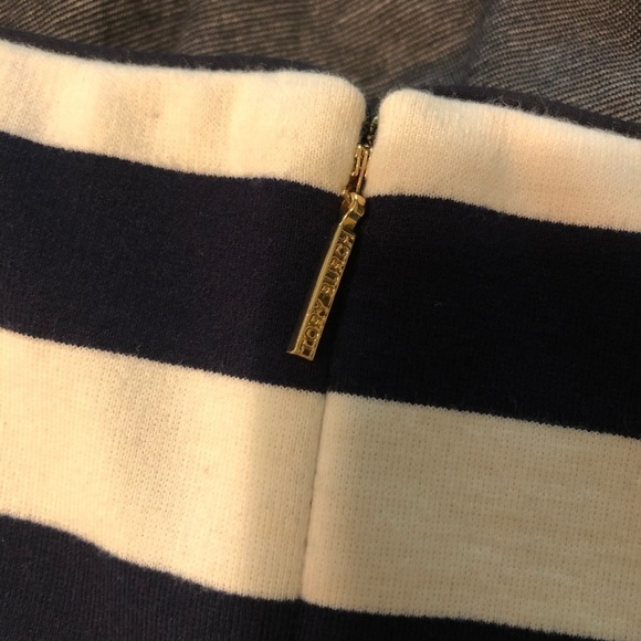 Tory Burch Augusta Fitted Striped Dress Nautical Size Small - Picture 8 of 14